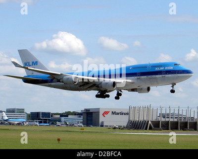 Landung der Boeing 747 KLM Asien Stockfoto