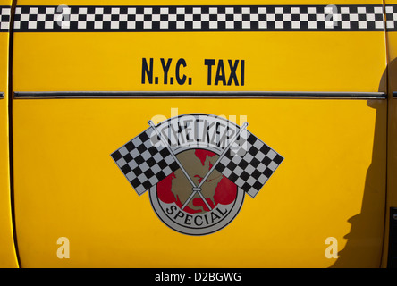 New York City Checker Cab Stockfoto