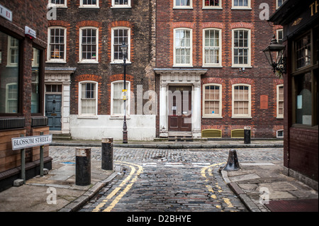 Blossom Street Folgate Street, Spitalfieldsl London E1 Stockfoto