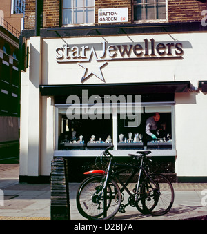 Stern Juwelier Hatton Garden London EC1 England UK KATHY DEWITT Stockfoto