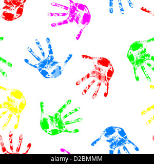 Hand-Druck, nahtlose Tapete, Vektor-Illustration. Stockfoto