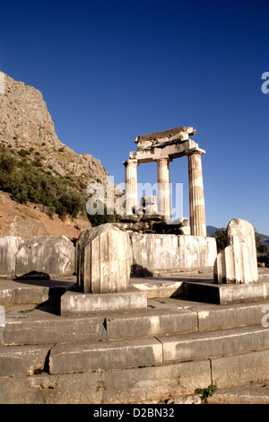 Griechenland, Tempel des Apollo, Delphi Stockfoto