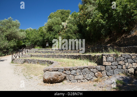 Alcantara Schlucht Garten. Stockfoto