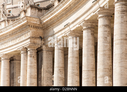 Sankt Peter Platz, dem Vatikan, Rom Stockfoto