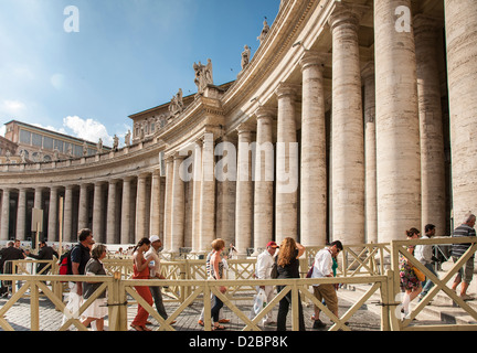 Sankt Peter Platz, dem Vatikan, Rom Stockfoto