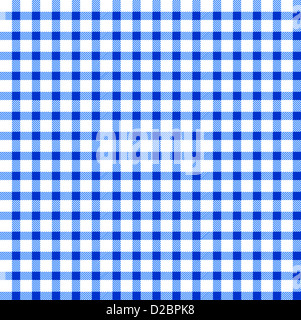Nahtlose Retro-weiß-blaue quadratische Tischdecke Stockfoto