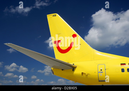 TUI Fly, Boeing B 737-800, Flügel, Winglet, Logo, Airlines, Flugzeuge, Stockfoto