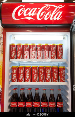 Köln, Deutschland, Coca-Cola auf der Messe Anuga Stockfoto