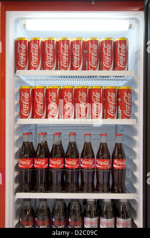 Köln, Deutschland, Coca-Cola auf der Messe Anuga Stockfoto