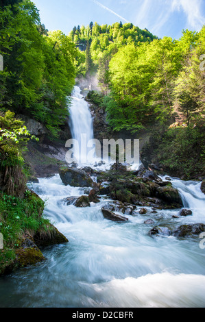 Giessbach Wasserfälle, Brienz, Schweiz Stockfoto