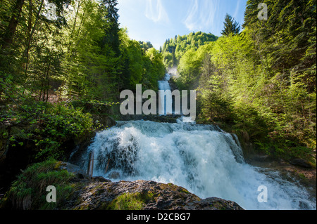 Giessbach Wasserfälle, Brienz, Schweiz Stockfoto