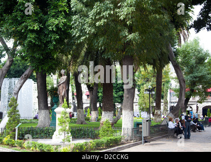 Zocalo - Zentralplatz der Stadt Puebla - Mexiko Stockfoto