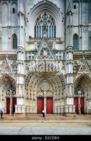 Nantes, Frankreich, die Fassade von Saint-Pierre-Kathedrale von Nantes Stockfoto