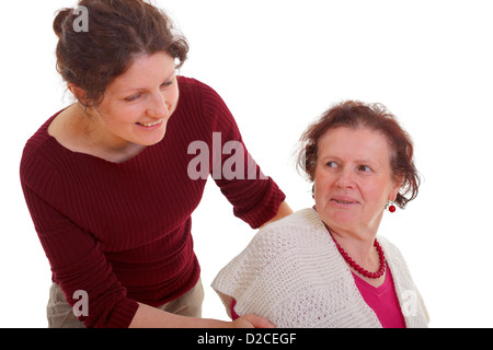 glückliche Tochter und Mutter Stockfoto
