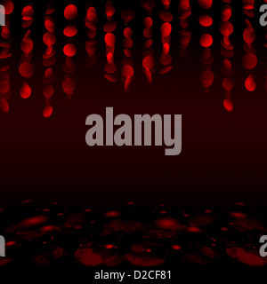 Abstrakt rot Weihnachten Hintergrund unscharf gestellt Stockfoto