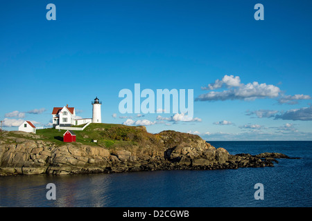 Nubble Leuchtturm Cape Neddick, York, Maine, USA Stockfoto