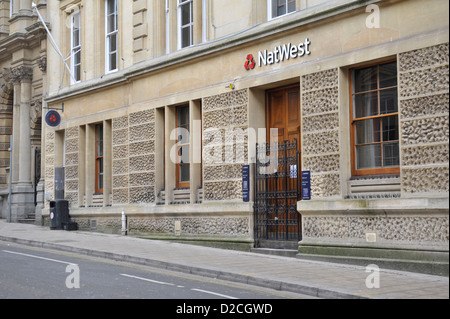 NAT West Bank Ladengeschäft oder Gerät in UK street Stockfoto