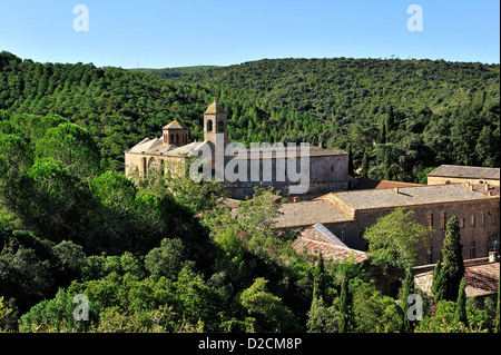 Abtei von Fontfroide, Frankreich. Stockfoto