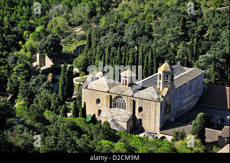 Abtei von Fontfroide, Frankreich. Stockfoto