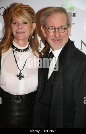 Kate Capshaw und Steven Spielberg an der Lincoln-Film premiere Savoy Kino in Dublin, Irland. Sonntag, 20. Januar 2013. Stockfoto