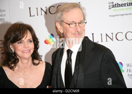 Sally Field und Steven Spielberg an der Lincoln-Film premiere Savoy Kino in Dublin, Irland. Sonntag, 20. Januar 2013. Stockfoto