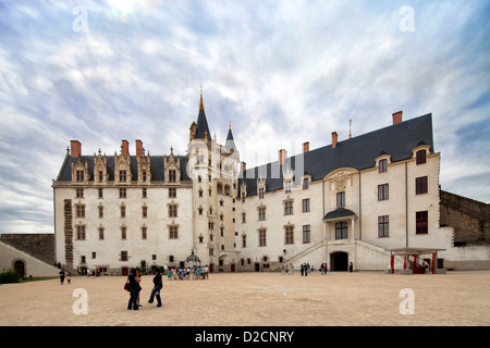 Nantes, Frankreich, im Hof des Grand Gouvernement Schloss Nantes Stockfoto