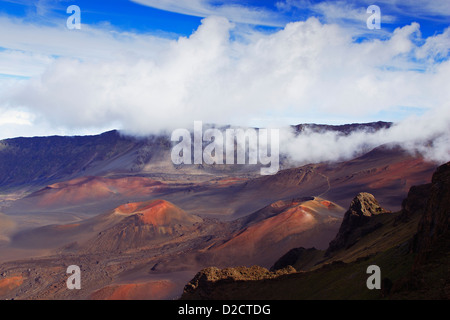 Vulkankrater im Haleakala National Park, Maui, Hawaii. Stockfoto