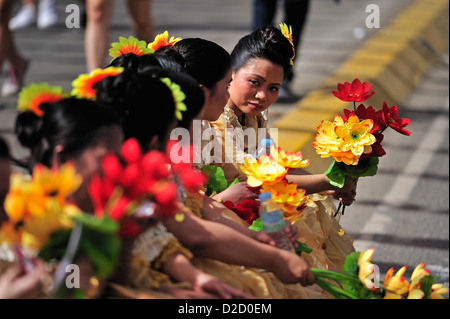 Sinulog Festival Cebu City Philippinen Stockfoto