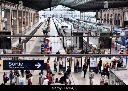 Paris Gare Du Nord (Bahnhof). Stockfoto