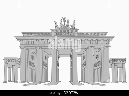 Das Brandenburger Tor Stockfoto