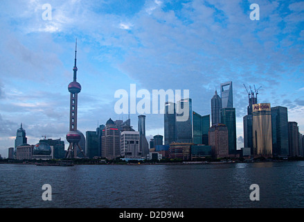 Bund Shanghai Oriental Pearl TV Tower Stockfoto