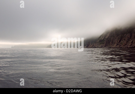 Meer-Landschaft. Dalnegorsk Stadtteil, Japan Meer, Fernost, Primorsky Krai, Russische Föderation Stockfoto