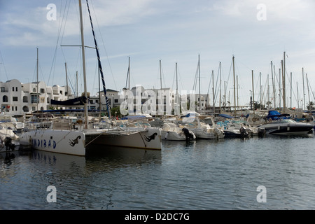 Port El Kantaoui in der Nähe von Sousse in Tunesien Stockfoto