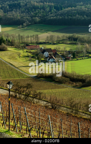 Das Dorf Handthal in Franken, Bayern, Deutschland. Stockfoto