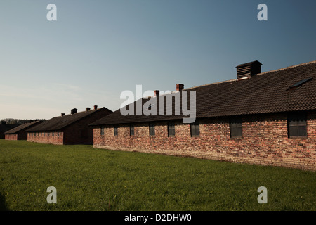 Quarantäne Block, KZ Auschwitz, Polen Stockfoto