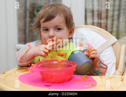 Eine unordentliche Mittag Stockfoto