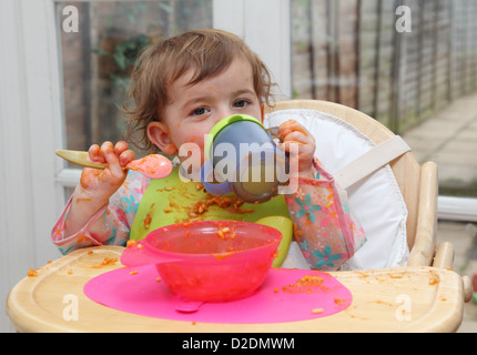 Eine unordentliche Mittag Stockfoto