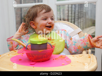 Eine unordentliche Mittag Stockfoto