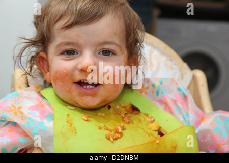 Eine unordentliche Mittag Stockfoto