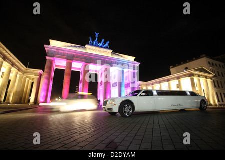 Berlin, Deutschland, das Brandenburger Tor während des Festival of Lights 2009 Stockfoto