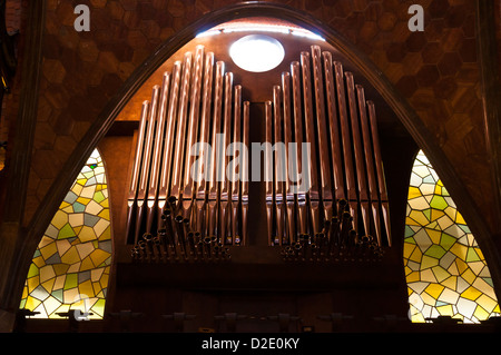 Details Palau Güell entworfene katalanischen Architekten Antoni Gaudi, Barcelona, Katalonien, Spanien Stockfoto