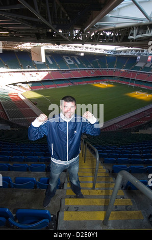 WALISER Boxer im Millennium Stadium in Cardiff, UK. Stockfoto