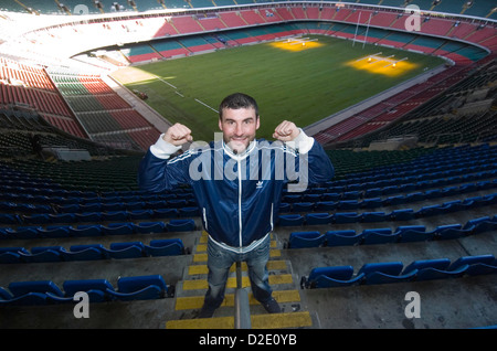 WALISER Boxer im Millennium Stadium in Cardiff, UK. Stockfoto