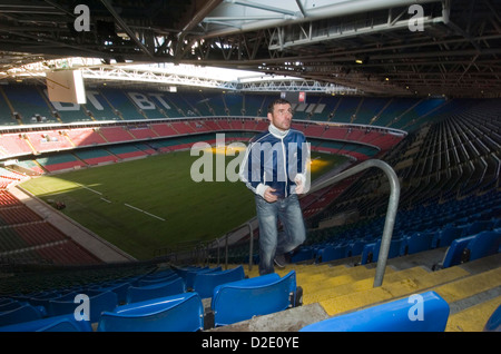WALISER Boxer im Millennium Stadium in Cardiff, UK. Stockfoto