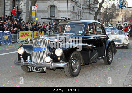 Modell: Wolseley 6/80 Jahr: 1954 Kraft: Metropolitan Police Stockfoto