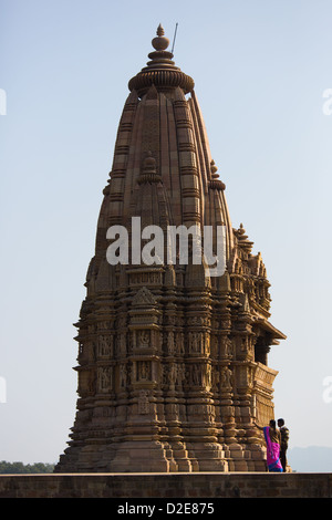 Javari-Hindu-Tempel, Khajuraho, Indien Stockfoto