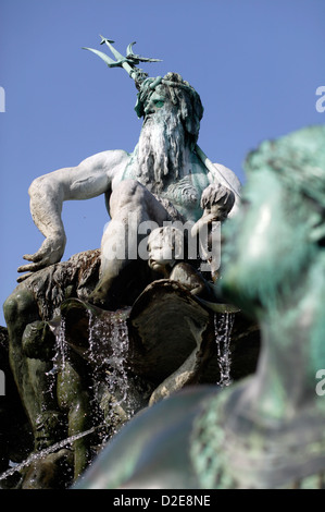 Berlin, Deutschland, Details von der Neptun-Brunnen Stockfoto