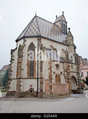 Kosice - Saint Michaels Kapelle im Winter. Stockfoto