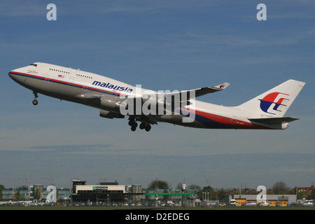 MALAYSIAN AIRLINES BOEING 747 400 Stockfoto