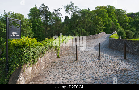 South Ayrshire, Schottland, Alloway, Brig o'Doon, 13C Brücke verewigt von schottischen nationalen Dichter Robert Burns (1759-96) Stockfoto